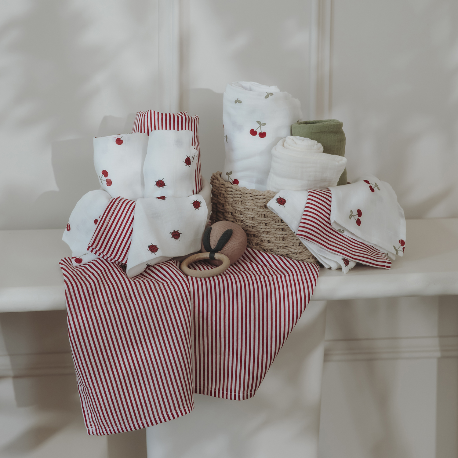 Mušelínová plena-žínka 3-balení - Girly Garden
