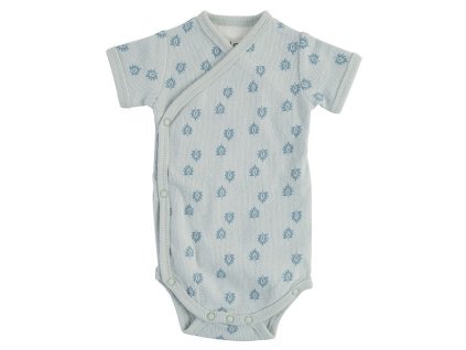 LodgerBodyRomperShortSleevesPrintRibIceFlow