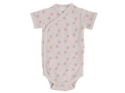 LodgerBodyRomperShortSleevesPrintRibTan