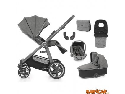 BabystyleKombinovanyKocarekOyster36v1MercuryCityGrey