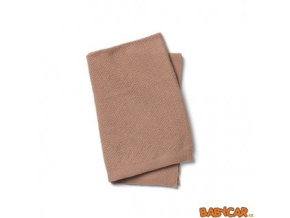 ELODIE DETAILS pletená deka MOSS-KNITTED BLANKET Faded Rose DOPRODEJ!