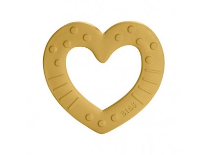 BibsKousatkoBabyBitieHeartMustard