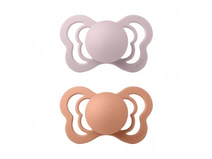 BibsDudlikyOrtodontickeZPrirodnihoKaucukuCouture2ksPinkPlumPeach