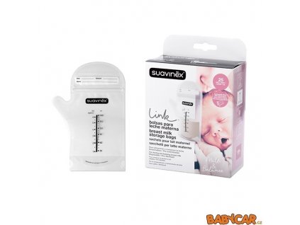 SUAVINÉX sáčky pro skladování mateřského mléka 180ml 25ks