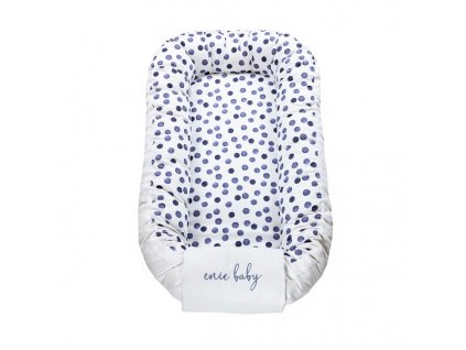 EnieBabyHnizdeckoDoPostylkySatineBlueCircle