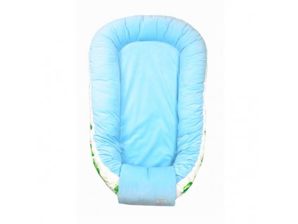 EnieBabyHnizdeckoDoPostylkyVelvetBlueGreenLeaves