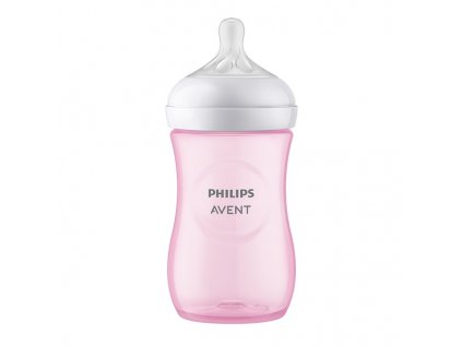 AVENT kojenecká láhev NATURAL RESPONSE 260ml Růžová