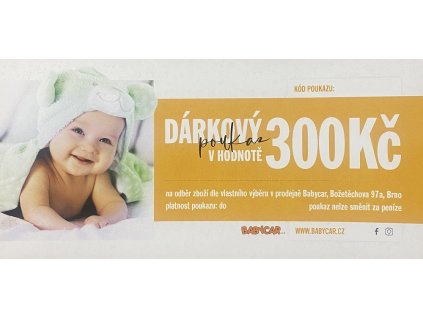 BabycarDarkovyPoukaz300