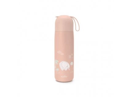 NuvitaTermoskaSeSilikonovymDrzakem400mlEnglishRose