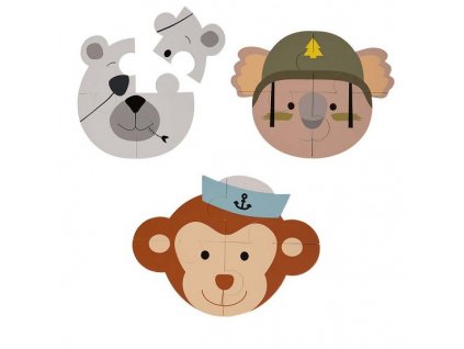 BoJunglePenovePuzzleBAnimalMonkeyBearKoala