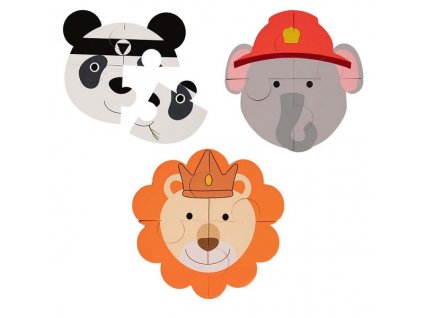 BoJunglePenovePuzzleBAnimalPandaElephantLion