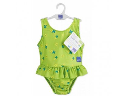 BAmbinoMioDivciPlavkyNappySwimsuitXl1215KgLimeFish