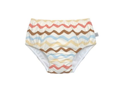 LÄSSIG plavky SWIM DIAPER Wawes Sea Salt 19-24m