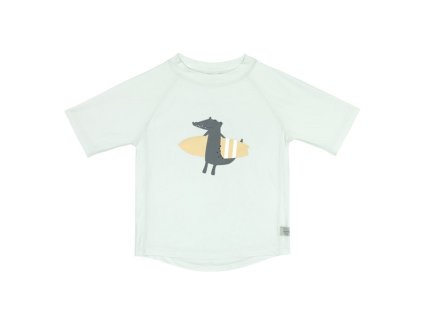 LÄSSIG tričko SHORT SLEEVE RASHGUARD Crocodile Sea Foam 19-24m