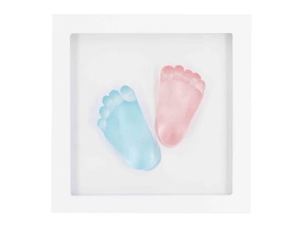 DookySadaPro3DOtiskCrystalMemoriesDeluxe3DFrameHandprintAFootprint