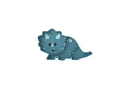 MeliiSilikonovyDelenyTalirekSPrisavkouLuxeDinosaur