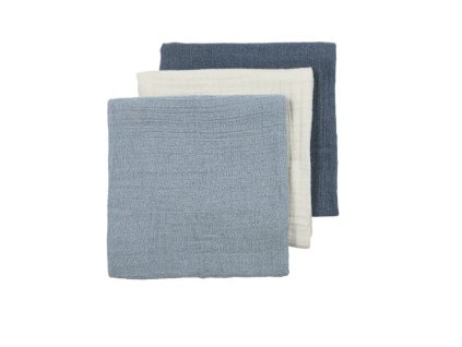 MeycoMuselinovePleny70x70Cm3KsJeansBlueIndigo