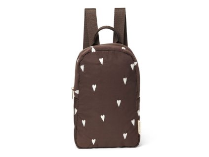 StudioNoosBatuzekPuffyMiniBackpackBrownHearts