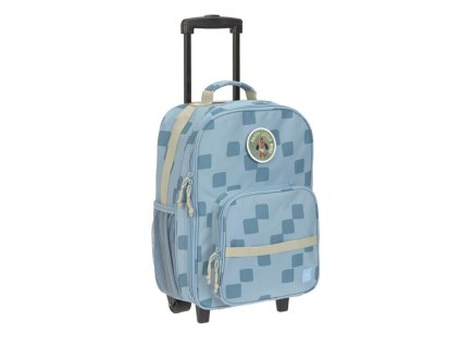 lassig detsky kufr trolley pattern party blue