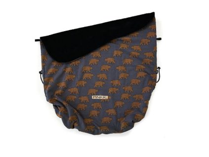 pinkie deka se stahovanim anthracite bear