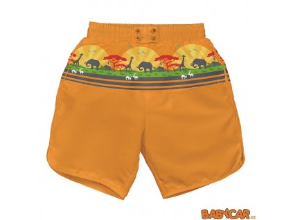 I PLAY plavky ULTIMATE SWIM DIAPER PANEL BOARD SHORTS vel. S Oranžová/Safari DOPRODEJ!