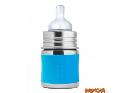 PURA nerezová kojenecká láhev 150ml Aqua