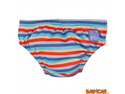 BAMBINO MIO koupací kalhotky SWIM NAPPY S 5-7kg Orange Stripe