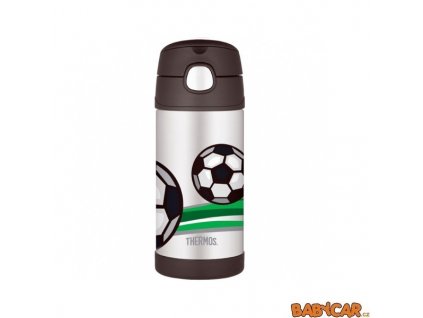 THERMOS dětská termoska s brčkem 355ml Fotbal