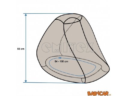 EMITEX pláštěnka AUTOSEDAČKA