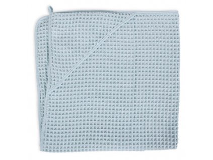 CebaBabyOsuskaSKapuciWaffleLine100x100cmMistBlue