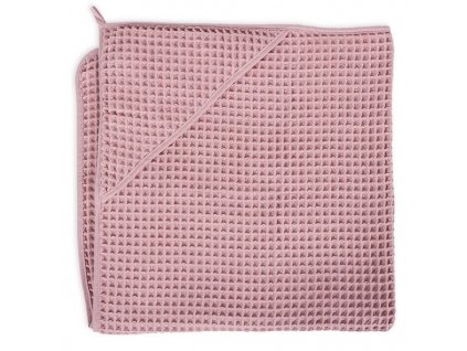 CebaBabyOsuskaSKapuciWaffleLine100x100cmSilverPink