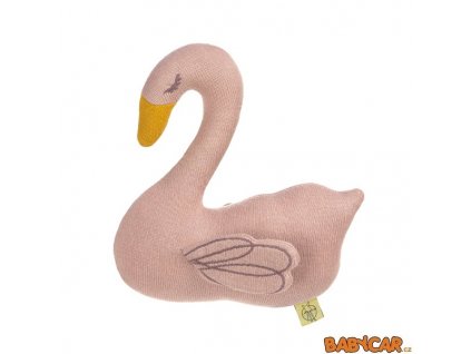 LassigHrackaKnittedToysWithRattleCrackleLittleWaterSwan