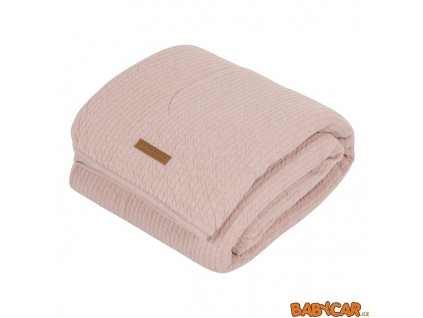 LittleDutchDekaBassinetBlanket70x100cmSoftPurePink