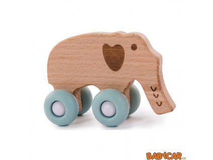 BoJungleDrevenaHrackaBWoodyElephantPastelBlue