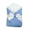 EnieBabyPerovaZavinovacka80x80CmGinkgoBlueBlue