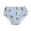 LÄSSIG plavky SWIM DIAPER Crocodile Sky Blue 19-24m