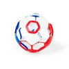 oball hracka rattle goals 10cm red white a blue