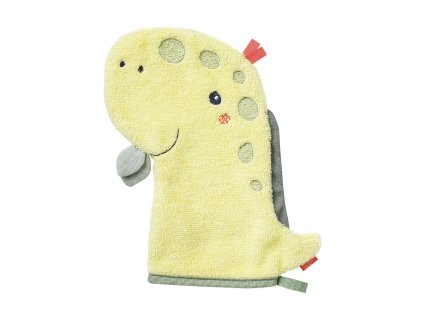 Baby Fehn Happy Dino dinoszaurusz mosdókesztyű