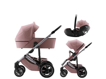 Britax Römer 3az 1-ben babakocsi szett Smile 5Z + mózeskosár + Baby-Safe PRO gyerekülés (Variáns: Space Black)