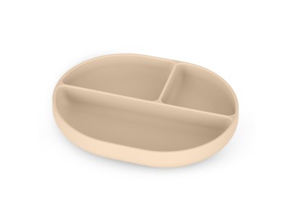 PETITE&MARS Tanierik silikónový deliaci oválny Take&Match Desert Sand 6m+ (Variáns Desert Sand)