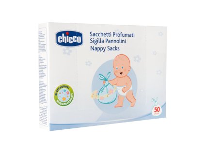 CHICCO Vrecká na likvidáciu plienok parfumované 50 ks (Variáns 50db)