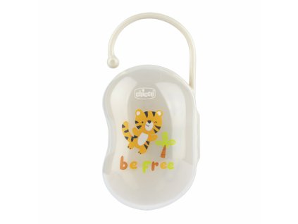 CHICCO Puzdro na cumlík dvojité Easy Box neutral - tiger (Variáns neutrális-tigris)