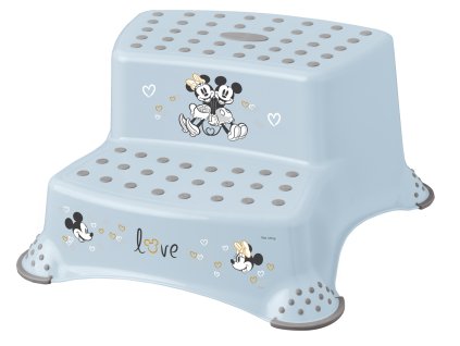 Dvojstupínek k WC/umyvadlu "Mickey", Modrá (Variáns Modrá)