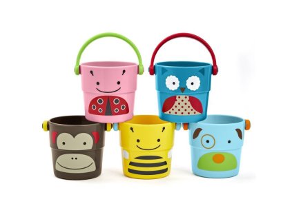 SKIP HOP Zoo hračka do vody Sada vedierok 9m+ (Variáns zoo)