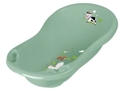 Detská vanička 84cm "Funny Farm" se zátkou, Zelená (Variáns Zelená)