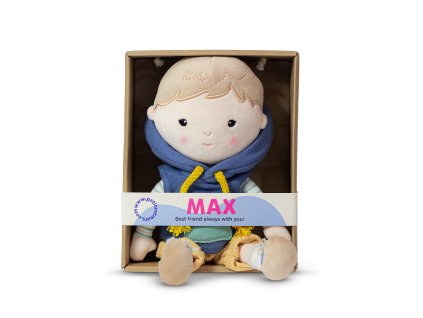 PETITE&MARS Bábika plyšová Max 0m+, 35 cm (Variáns Max)