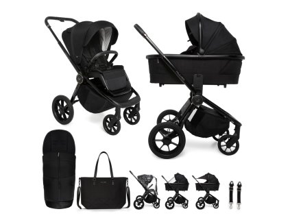 MUUVO kombinált babakocsi szett 2az1-ben Quick SE 2 (Variáns: Chromium black)