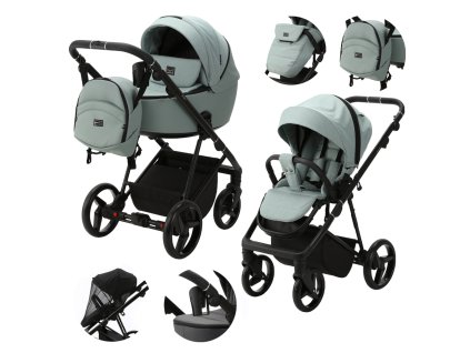 ADAMEX Blanc Standard kombinált babakocsi (Variáns Dark green)