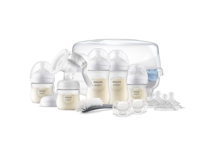 Philips AVENT Natural Response szoptatós készlet kézi mellszívóval és mikrohullámú sterilizálóval (Variáns Avent)