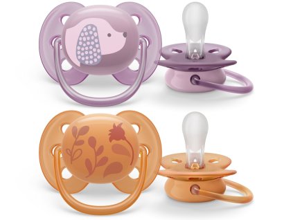 Philips AVENT Ultrasoft Premium állatkás cumi 6-18 hónapig, 2 db (Variáns lány 2 db)